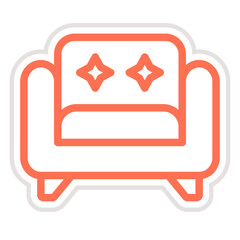 Armchair Vector Icon Design Illustration