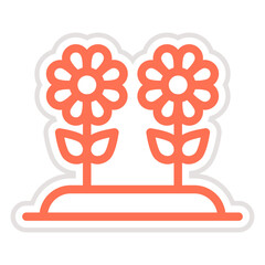 Rose Vector Icon Design Illustration