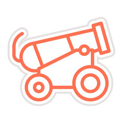 Cannon Vector Icon Design Illustration
