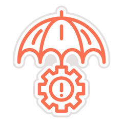 Risk Management Vector Icon Design Illustration