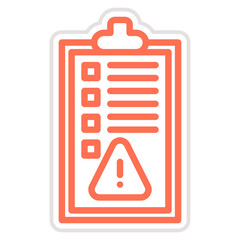 Rules Alert Vector Icon Design Illustration