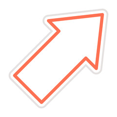 Diagonal arrow Vector Icon Design Illustration