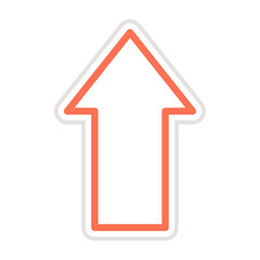 Up arrow Vector Icon Design Illustration