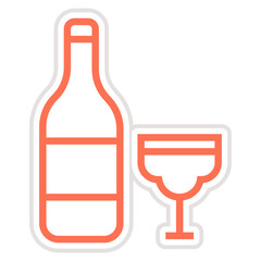 Drinks Vector Icon Design Illustration