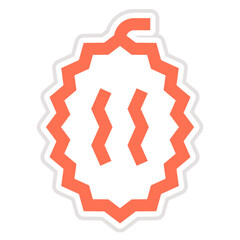 Obraz premium Durian Vector Icon Design Illustration