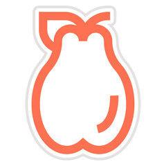 Quince Vector Icon Design Illustration