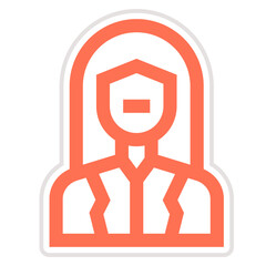 Female Vector Icon Design Illustration