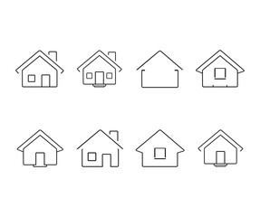Houses icons set, Home icon. Home vector icon. Home web icon.