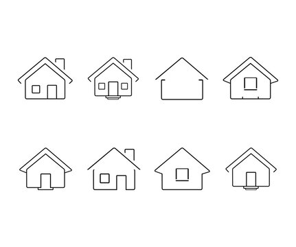 Houses icons set, Home icon. Home vector icon. Home web icon.