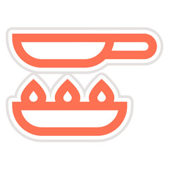 Food pan Vector Icon Design Illustration