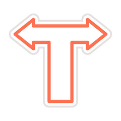 Split Vector Icon Design Illustration