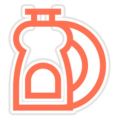 Dish washing Vector Icon Design Illustration
