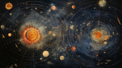 A celestial map with undiscovered star systems  interior