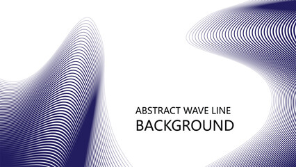 Abstract blue wave lines pattern on white background with space for your text design image wallpaper