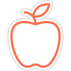Apple Vector Icon Design Illustration