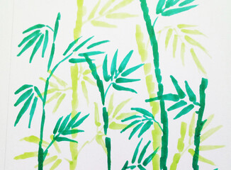 Practice drawing colored lines with  leaf bamboo  copic marker	