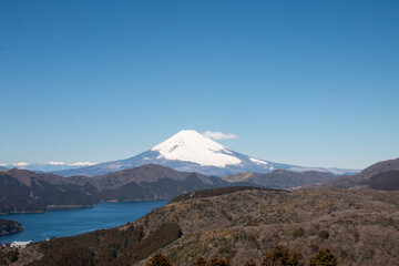 晴天の箱根と富士山