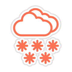 Snow Vector Icon Design Illustration