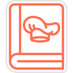 Chef book Vector Icon Design Illustration