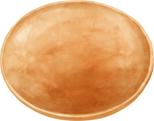 Watercolor wood plate