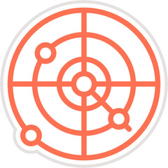 Radar Vector Icon Design Illustration