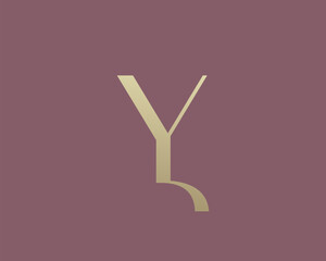 Letter Y logo icon design. Classic style luxury monogram.