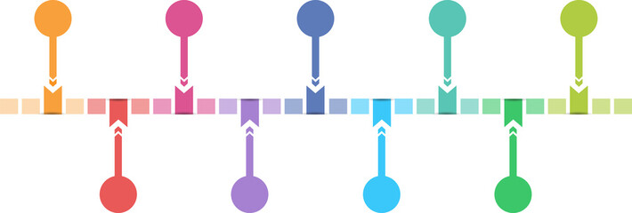 Infographic timeline elements for Presentation