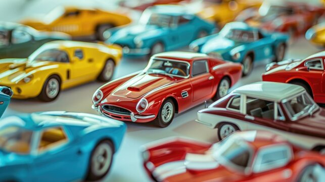 An array of multicolored classic toy cars, evoking nostalgia and the joy of collecting.