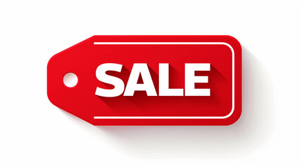 Red Sale Badge. Special Offer Tag