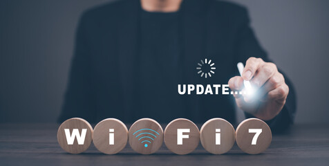 Wifi 7 technology enhances the efficiency of data transmission for faster speeds to connected...