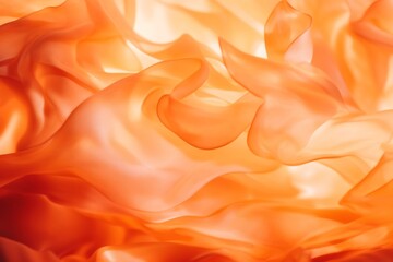 Obraz premium Elegant Orange Fabric Waves Abstract Background