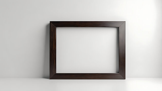 an empty frame on a white background
