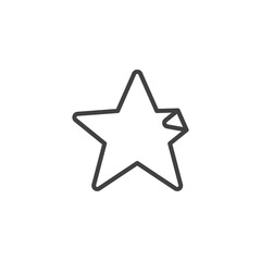 Star Sticker line icon