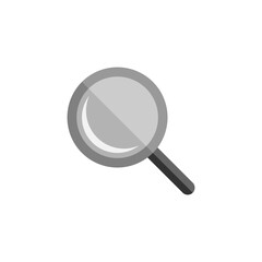 Magnifier Glass Loupe Icon Flat Design Style. Simple Web and Mobile Vector. Perfect Interface Illustration Symbol.