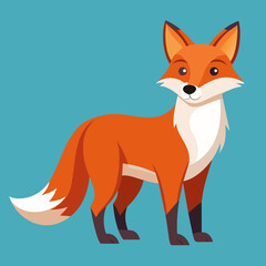 Fox, vixen, vulpine, polar fox, blue fox, dodger, pet, vector, illustration, draw, cartoon, pretty, cute
