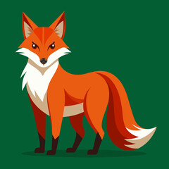 Obraz premium Fox, vixen, vulpine, polar fox, blue fox, dodger, pet, vector, illustration, draw, cartoon, pretty, cute 