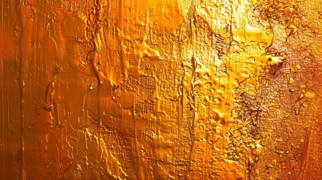 Golden texture abstract art print. Oil canvas painting. Freehand brushstrokes. Modern art. Horses, prints, wallpapers, posters, cards, murals, rugs, hangings, prints.