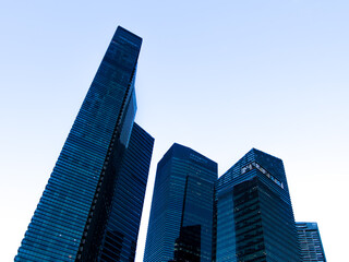 Fototapeta premium Modern Skyscrapers in Singapore
