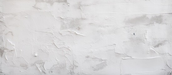 A monochrome image featuring a white stucco wall. The wall has a textured surface and is painted in a clean white color, creating a minimalist aesthetic. - obrazy, fototapety, plakaty