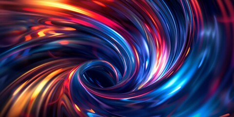 Abstract colorful swirl of lights.