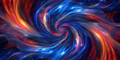 Abstract colorful swirl of lights.