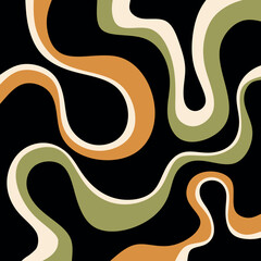 Soyut dalga deseni. Vektör illüstrasyonu.	