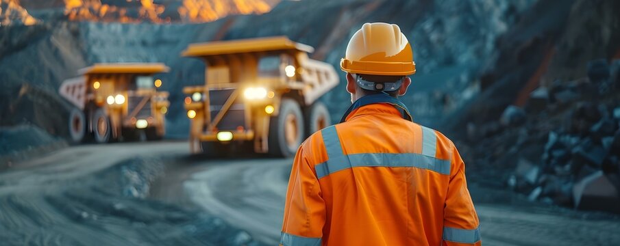 Protecting the safety of uranium mining areas through security personnel. Concept Uranium Mining Security, Safety Measures, Security Personnel Training, Area Protection, Hazard Prevention