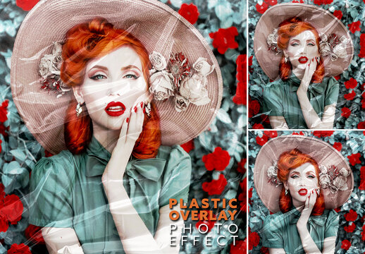 Plastic Foil Overlay Photo Effect