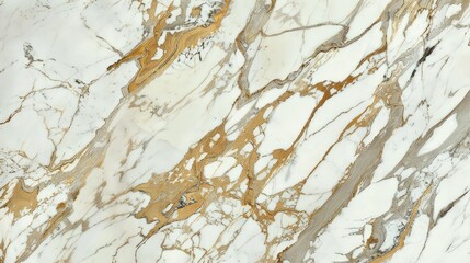 White marble with gold veins. White marble slab with gold veins in the stone