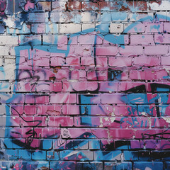 graffiti on a brick wall