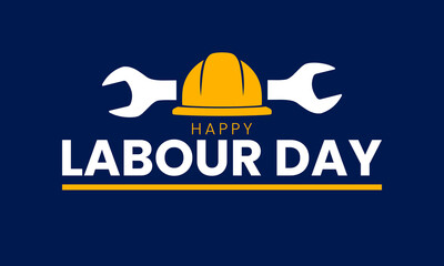 Happy Labor Day banner design. May 1, International workers' day. Vector illustration