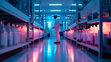 Feature a facility where advanced bioengineering and genetic modification take place