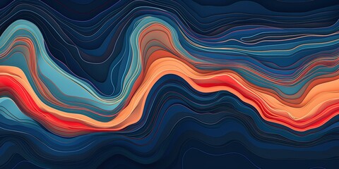 contour line like map geological abstract background. coastline.
