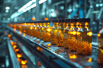 pharmaceutical production, pills, oils, tablets, dietary supplements